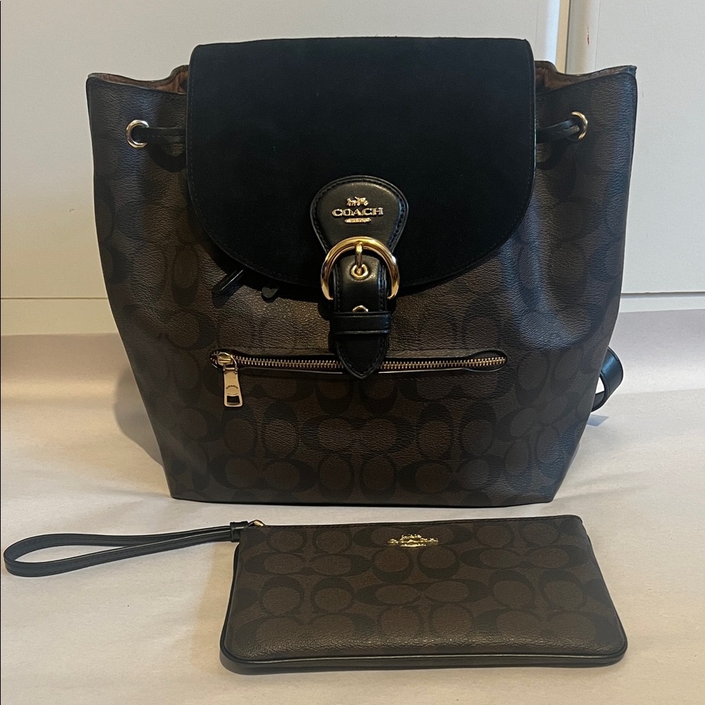 Coach Backpack & Wristlet